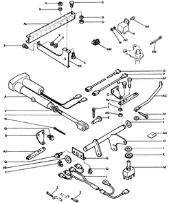 Electric Lift Kit Diagram and Parts List for 62542C (G00000001-G99999999)(1988) Lawn Boy Lawn Tractor